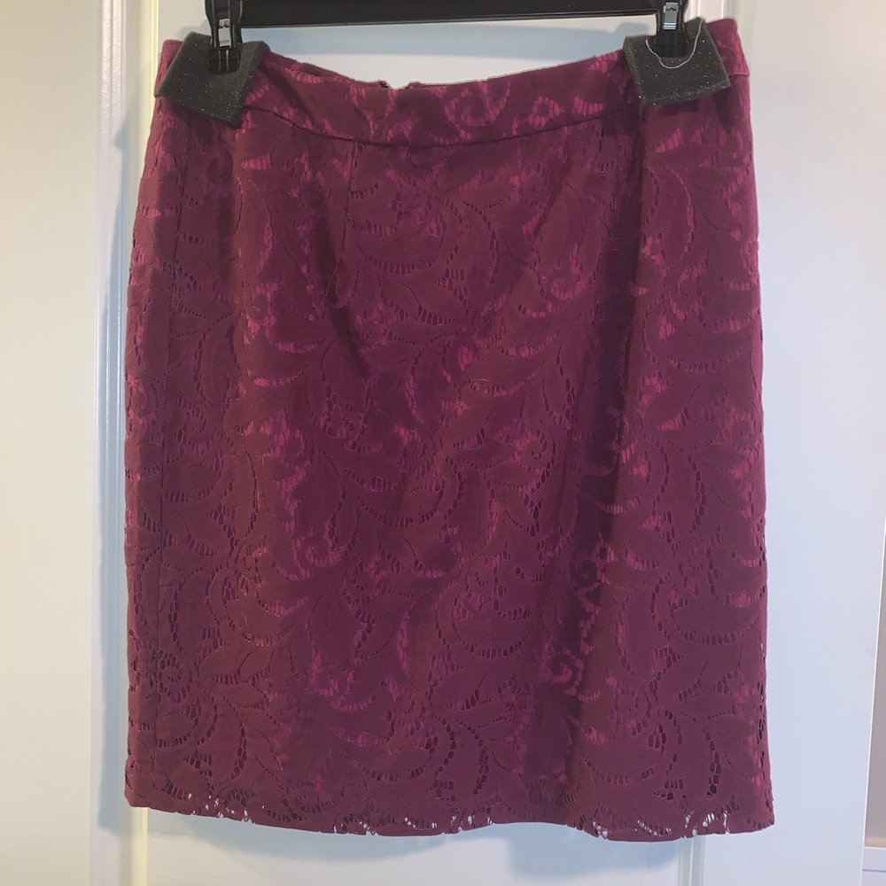 NWT cabi plumberry frolic skirt